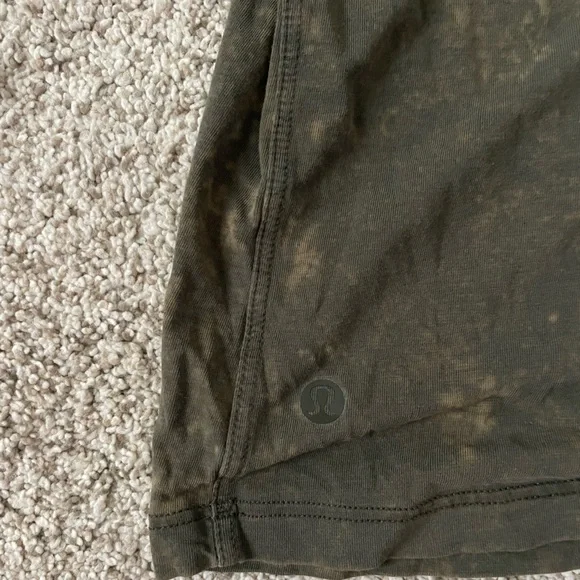 Lululemon All Yours Basic Tee Burnout Olive Green and Love Tank Stripe 6 - Picture 4 of 4